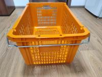 Корзина 78-83л, пищевая, пластиковая перфорированная усиленная