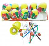 Пластиковое яйцо с карамелью и игрушкой «Забавный Кролик» 8*10*28г