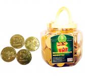 Шоколадные монеты «5 рублей» 6*150*7г