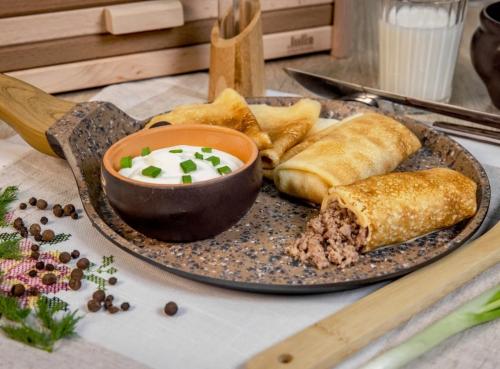 Блинчики с мясом