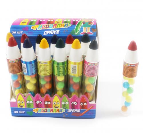 Драже в тубе «Рисовалки» 24*30*6гр