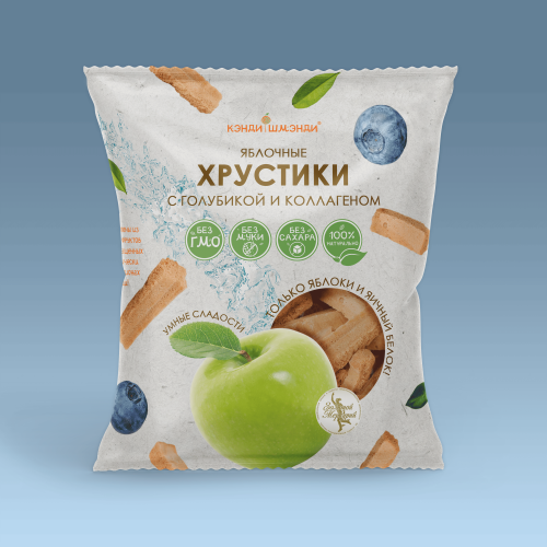 Яблочные хрустики "Голубки и коллаген"