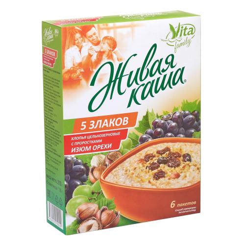 Живая каша. С фруктами, ягодами и орехами