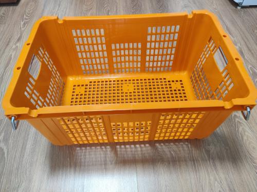 Корзина 78-83л, пищевая, пластиковая перфорированная усиленная