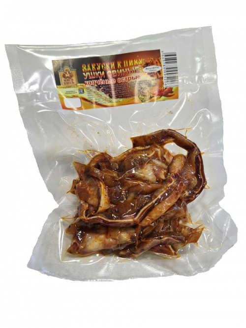 Ушки свиные копченые острые 100 г