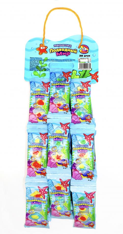 Мармелад «Подводный мир» блистер 24*30*6г