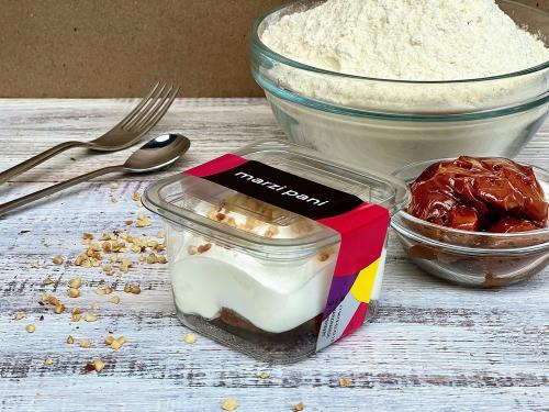 Профитроли 1 шарик Сливочный мусс - Карамельный крем