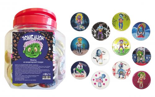 Шоколадные монеты «Зомбачок» 6*150*7г