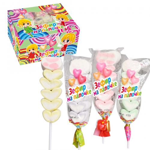 Зефир на палочке 24*30*12 гр