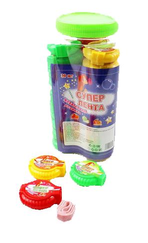 Жевательная резинка «Супер Лента» 6*30*8г