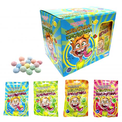 Жевательная конфета «Жеватина-Кислятина» 20*30*12г