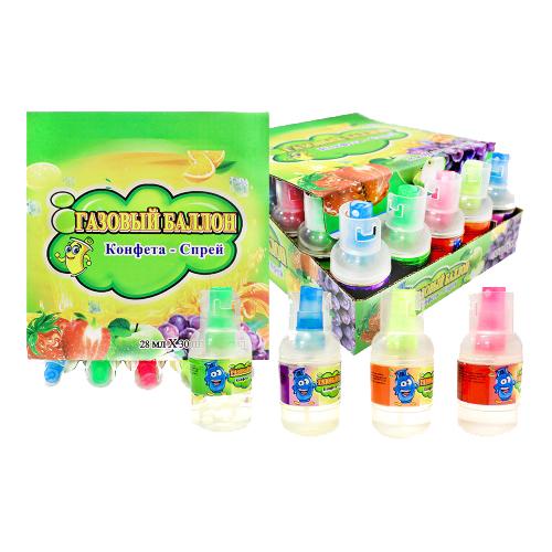 Жидкая конфета спрей «Газовый баллон» 20*30*25мл