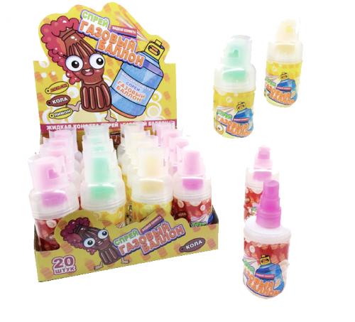 Жидкая конфета спрей «XXL Газовый баллон» 12*20*60мл