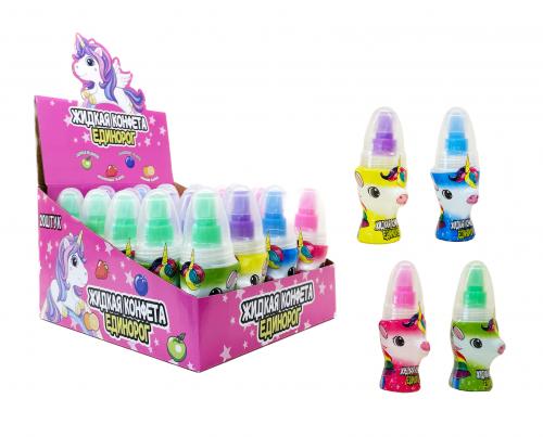 Жидкая конфета спрей «Единорог» 12*20*50мл